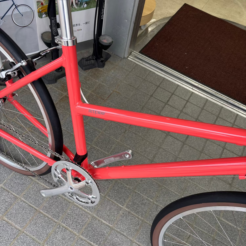 店舗受取／RITEWEY（ライトウェイ） PASTURE（パスチャー）440・グロスサクラレッド★クロス・８段変速