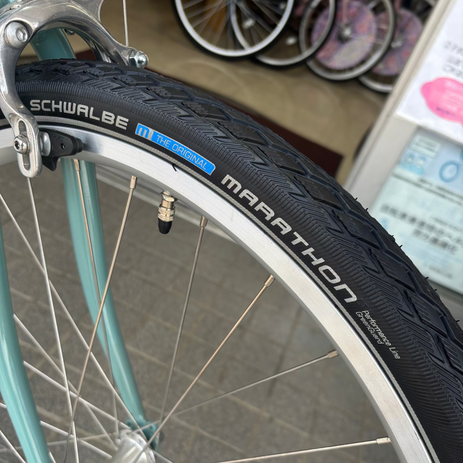店舗受取 （対面）／【アウトレット・長期在庫品】 tokyobike（トーキョーバイク）TOKYOBIKE MONO 当店カスタマイズ済（現品1台のみ）/Ｓサイズ、カラー：ブルージェイド★シングルモデル