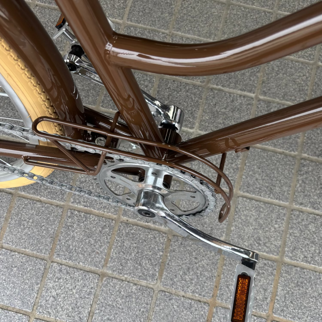 店舗受取 （対面）／【アウトレット・試乗車特別販売】 tokyobike（トーキョーバイク）TOKYOBIKE Jr. Step 24（現品1台のみ）/カラー：エイコーンブラウン★子供用自転車