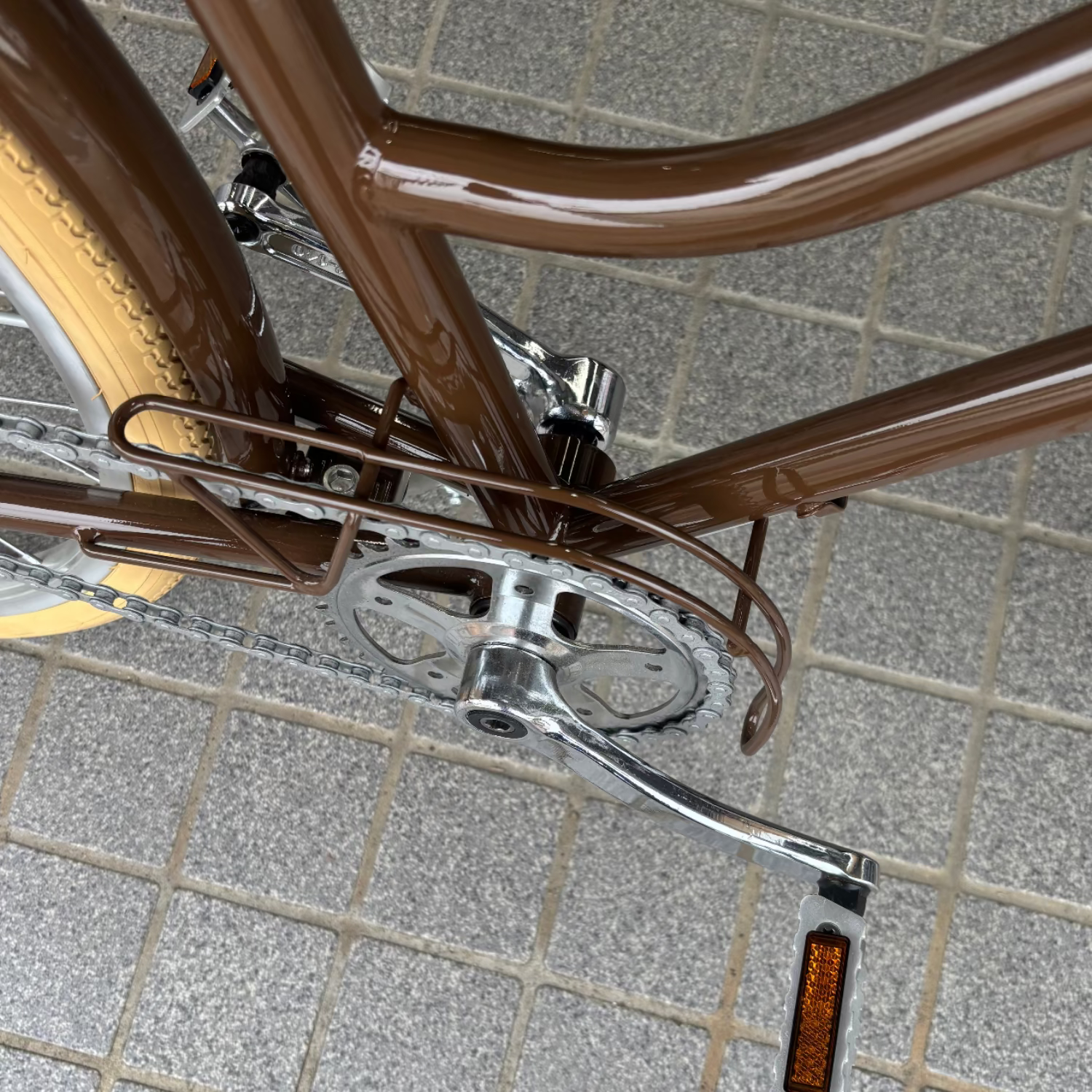 店舗受取 （対面）／【アウトレット・試乗車特別販売】 tokyobike（トーキョーバイク）TOKYOBIKE Jr. Step 24（現品1台のみ）/カラー：エイコーンブラウン★子供用自転車