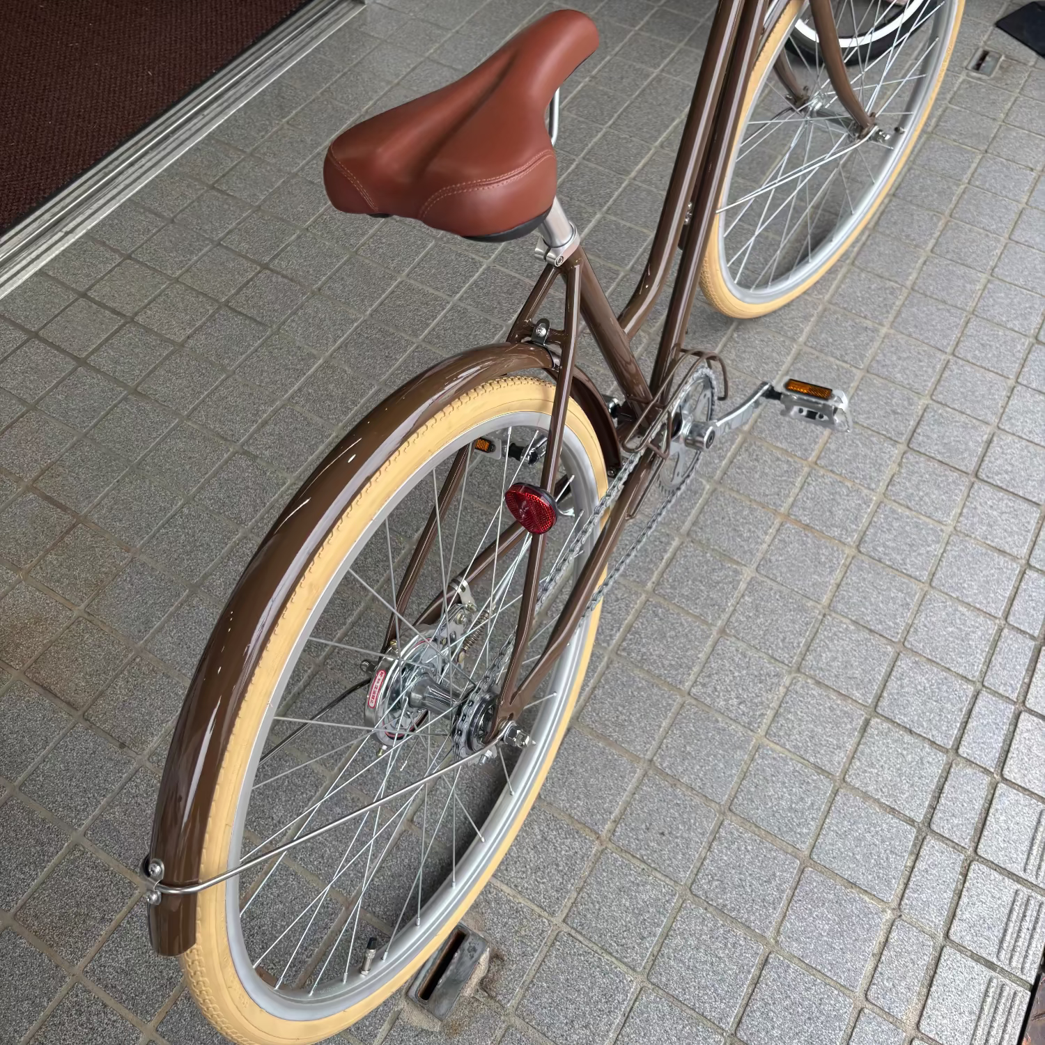 店舗受取 （対面）／【アウトレット・試乗車特別販売】 tokyobike（トーキョーバイク）TOKYOBIKE Jr. Step 24（現品1台のみ）/カラー：エイコーンブラウン★子供用自転車