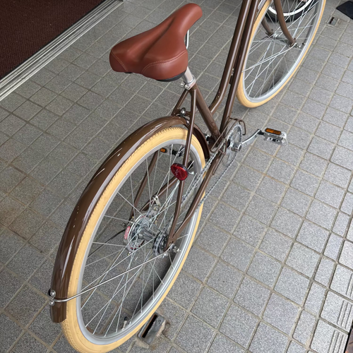 店舗受取 （対面）／【アウトレット・試乗車特別販売】 tokyobike（トーキョーバイク）TOKYOBIKE Jr. Step 24（現品1台のみ）/カラー：エイコーンブラウン★子供用自転車