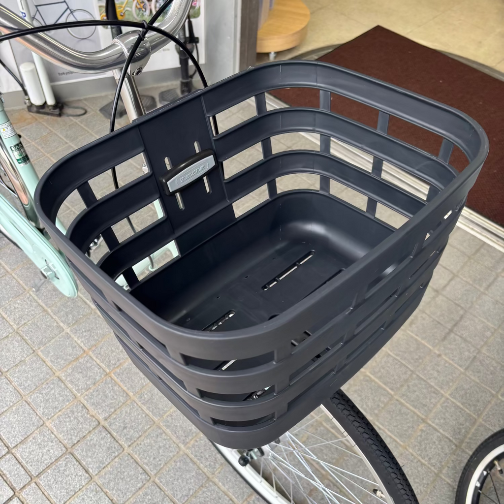 店舗受取（対面）／ブリヂストン BRIDGESTONE『フレーミー』シングル・26インチ・E.Xグレイッシュミント・点灯虫★お買い物向け自転車